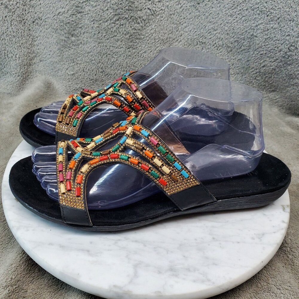 Patrizia By Spring Step Shoes Womens EU 41 US 9.5-10 Twirling Beaded Sandals